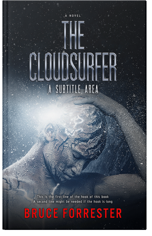 Front view of Premade Science Fiction Book Cover - Pink Swan