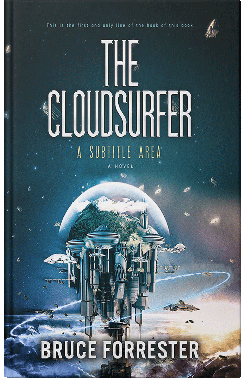 Front view of Premade Science Fiction Book Cover - Iron