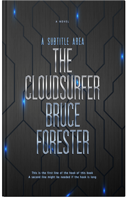 Front view of Premade Science Fiction Book Cover - Shark