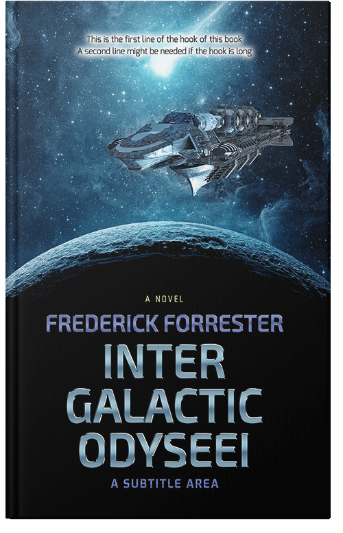 Front view of Premade Science Fiction Book Cover - Ebony