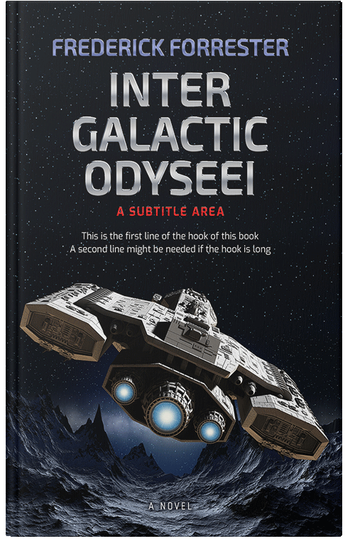 Front view of Premade Science Fiction Book Cover - French Gray