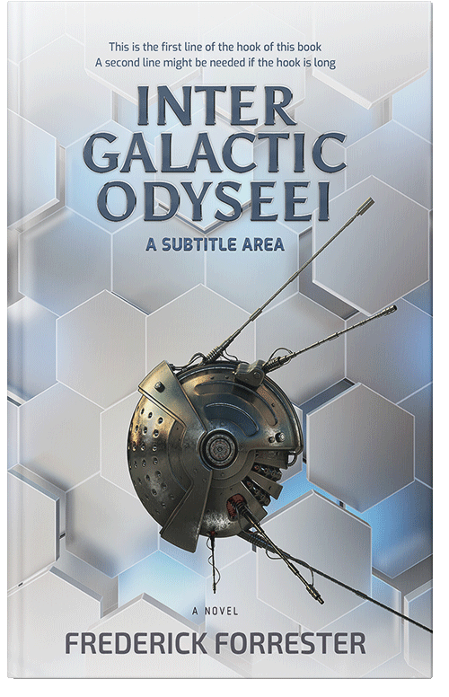 Front view of Premade Science Fiction Book Cover - Iron