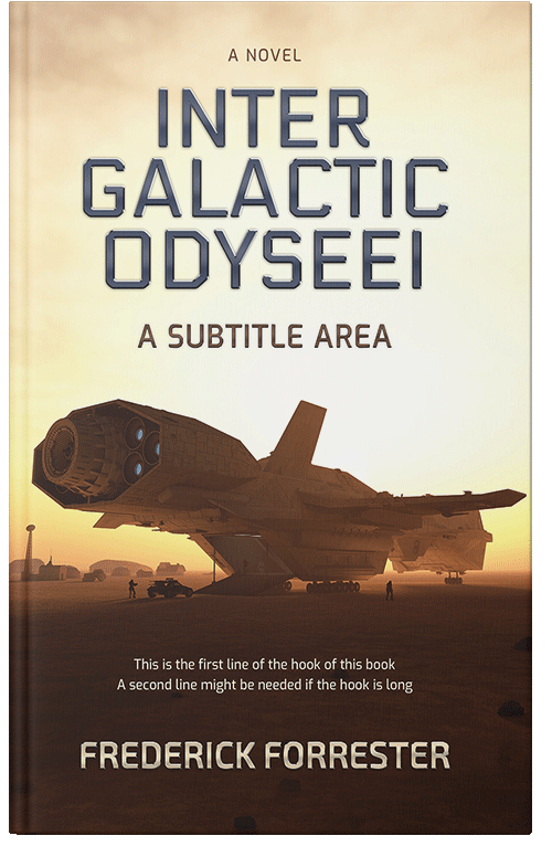 Front view of Premade Science Fiction Book Cover - Albescent White