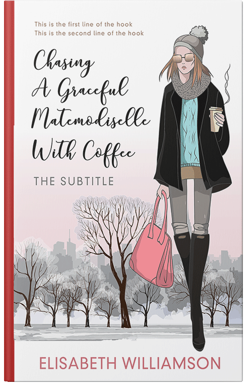 Front view of Premade Chick Lit Book Cover - Cocoa Brown