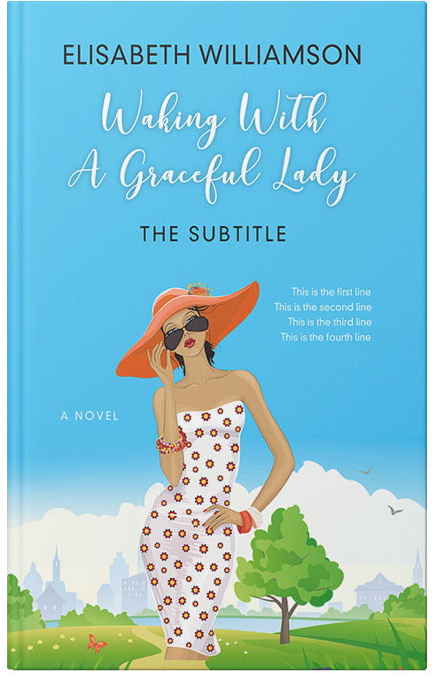 Front view of Premade Romance Book Cover - Stark White