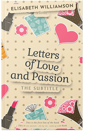 Pre Made Book Cover Champagne