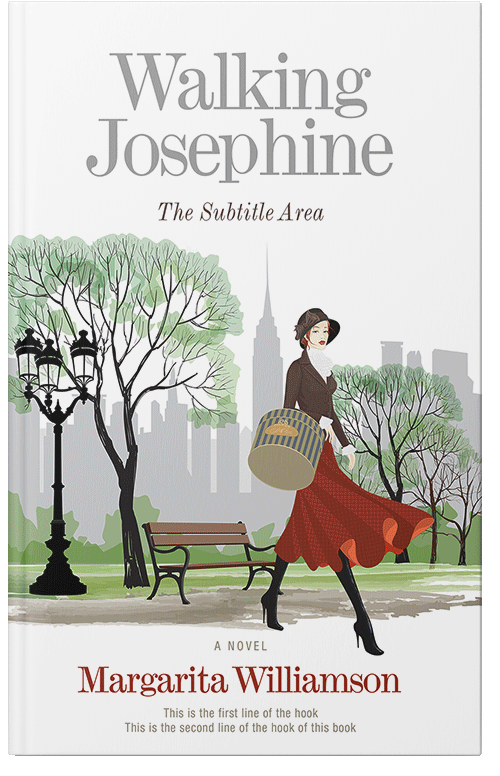 Front view of Premade Chick Lit Book Cover - Green Spring