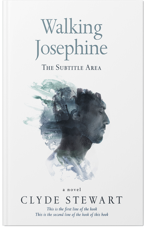 Front view of Premade Abstract Book Cover - River Bed