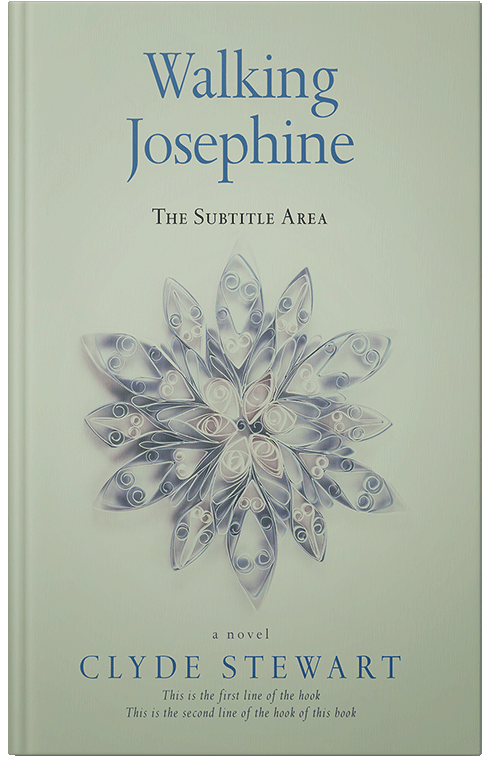 Front view of Premade Poetry Book Cover - Clay Ash