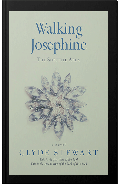 Front view of Premade Poetry Book Cover - Clay Ash