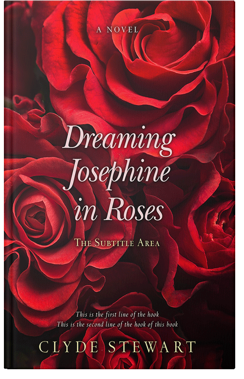 Front view of Premade Romance Book Cover - Aubergine