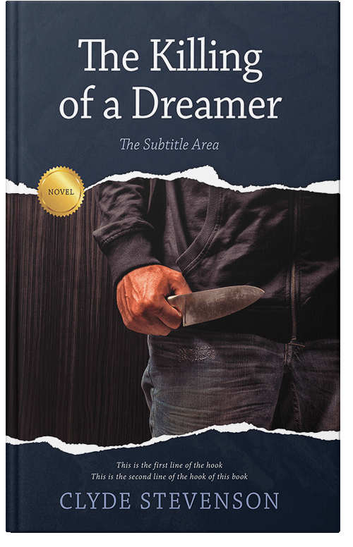 Front view of Premade Mystery & Thriller & Suspense Book Cover - Steel Gray