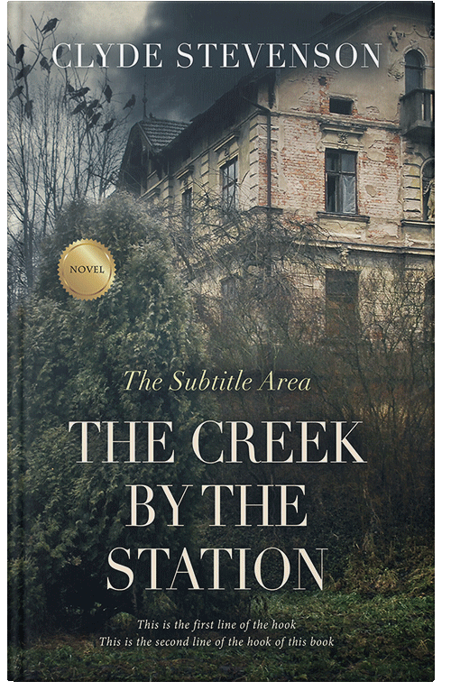 Front view of Premade Mystery & Thriller & Suspense Book Cover - Outer Space