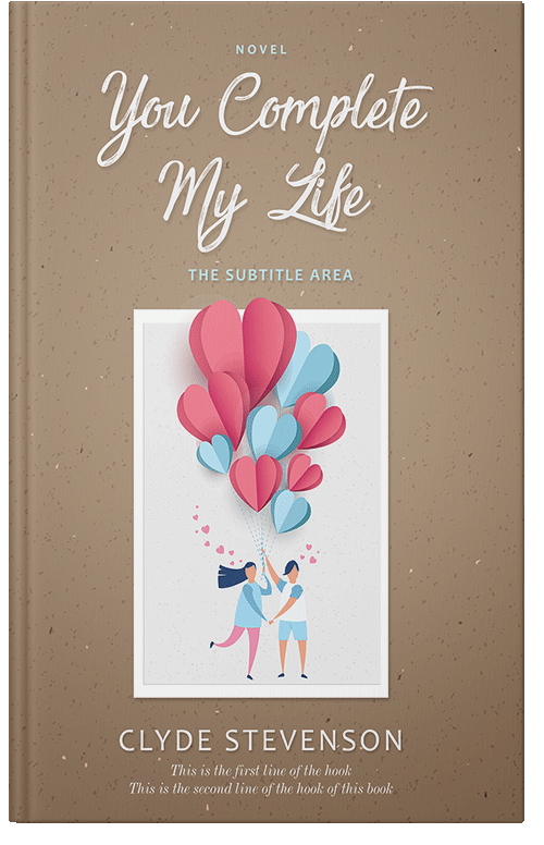 Front view of Premade Romance Book Cover - Sandal