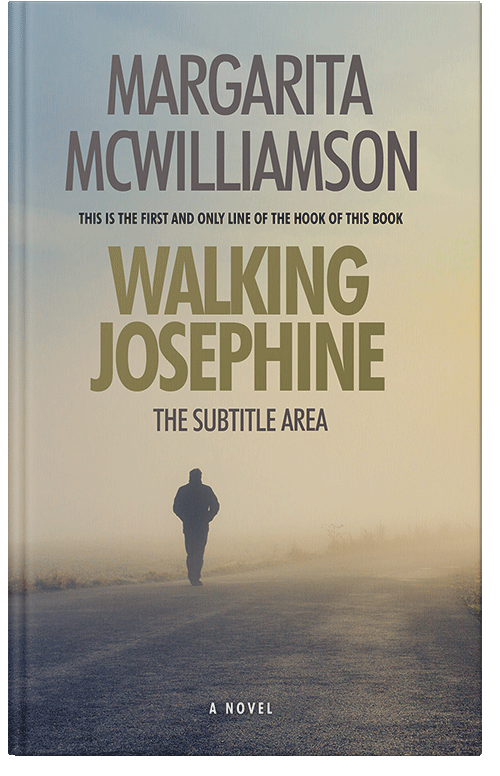 Front view of Premade Horror Book Cover - Bison Hide