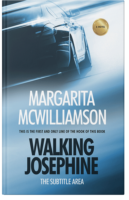 Front view of Premade Action & Adventure Book Cover - Half Baked