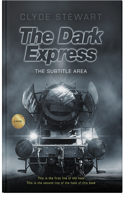 Front view of Premade Mystery & Thriller & Suspense Book Cover - Outer Space