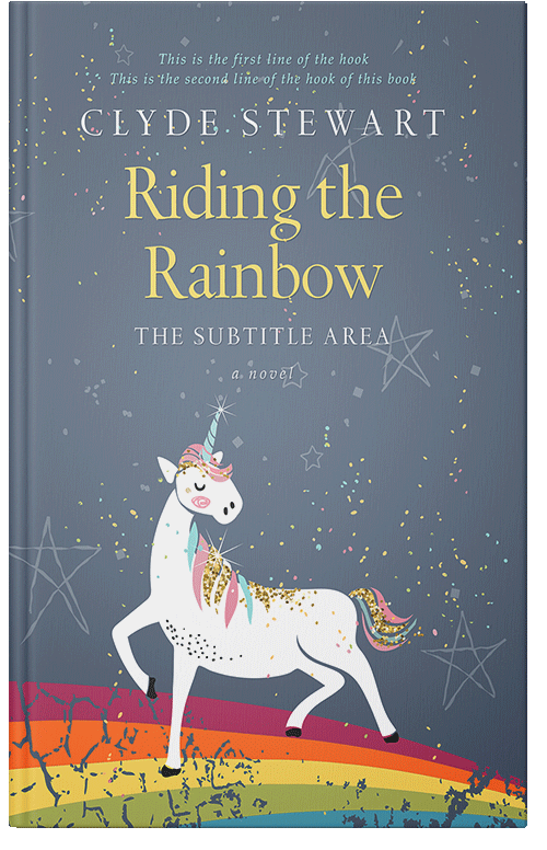 Front view of Premade Children's Book Cover - Pale Sky