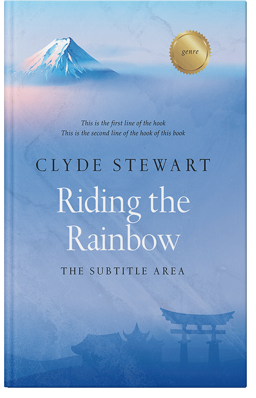 Front view of Premade Travel Book Cover - Chetwode Blue