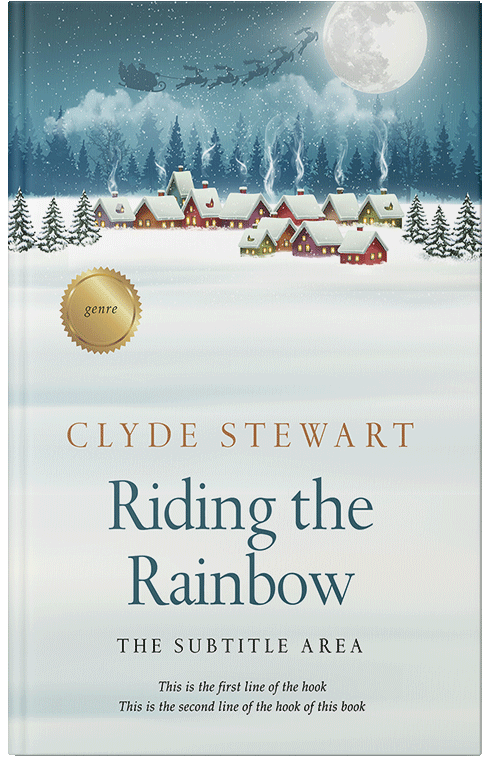 Front view of Premade Abstract Book Cover - Oracle