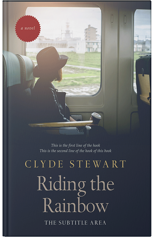 Front view of Premade Travel Book Cover - Silver Rust