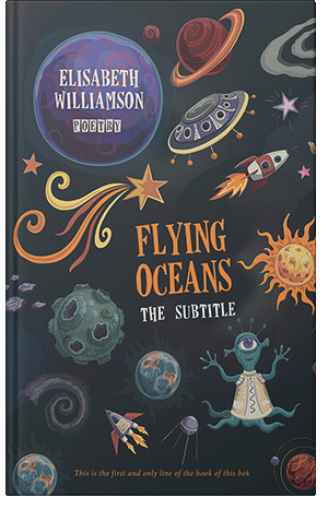 Premade Book Cover Outer Space