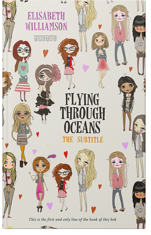 Front view of Premade Teen & Young Adult Book Cover - Satin Linen