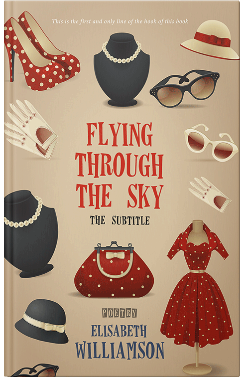 Front view of Premade Abstract Book Cover - Pavlova