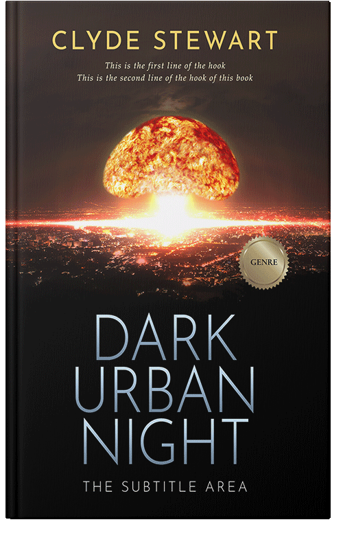 Front view of Premade Apocalyptica Book Cover - Whiskey