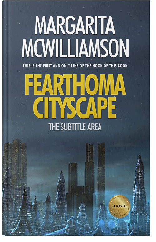 Front view of Premade Science Fiction Book Cover - Oxford Blue