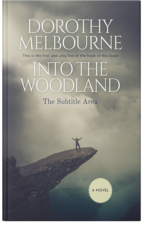 Front view of Premade Literary Fiction Book Cover - Natural Gray