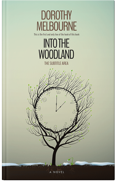 Front view of Premade Fantasy Book Cover - Pale Leaf