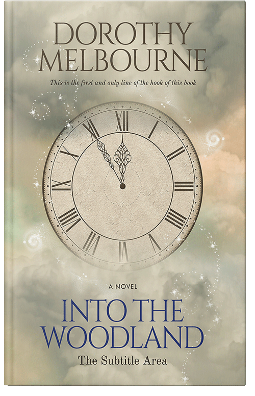 Front view of Premade Fantasy Book Cover - Soft Amber