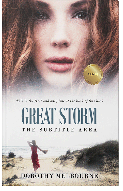 Front view of Premade Romance Book Cover - Thunder