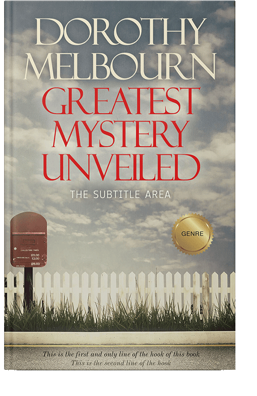 Front view of Nomad #835 - Premade Literary Fiction Book Cover