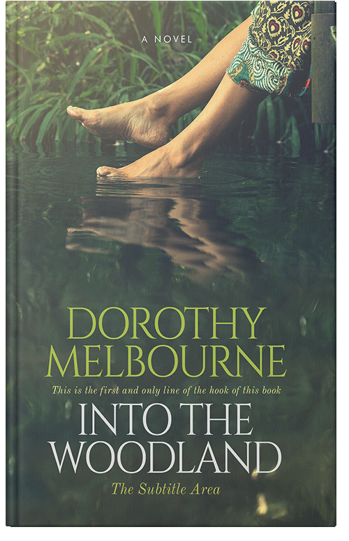 Front view of Premade Health & Mind & Body Book Cover - Gray Asparagus