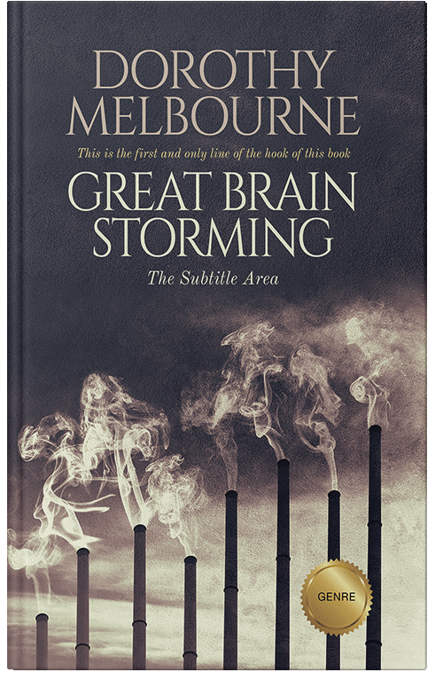 Front view of Premade Environment & Ecology Book Cover - Soft Amber