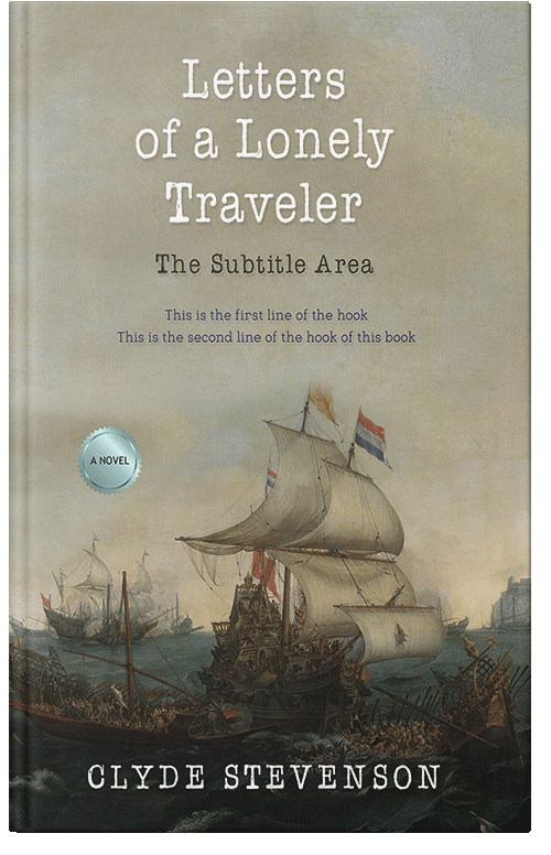 Front view of Premade Historical Book Cover - Gray Olive