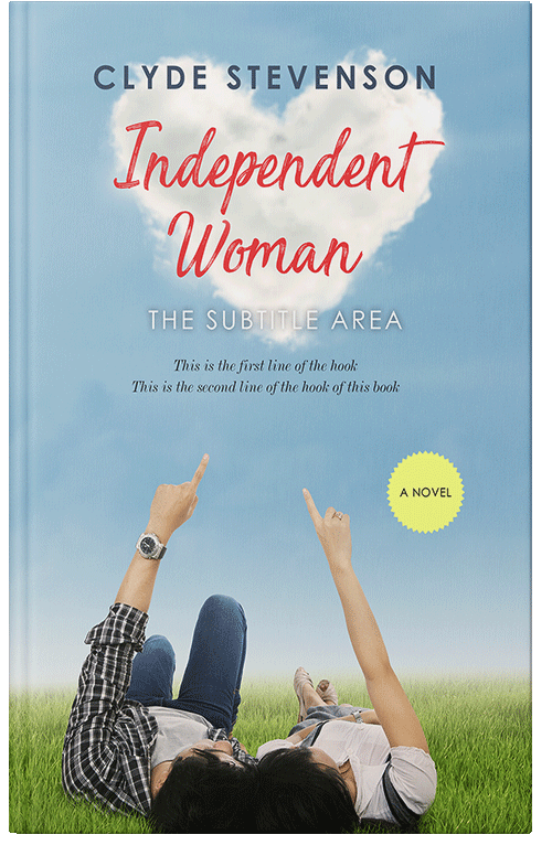 Front view of Premade Romance Book Cover - Rock Blue