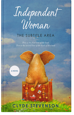 Premade Book Cover Hippie Blue