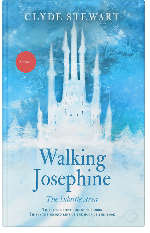 Front view of Premade Fantasy Book Cover - Curious Blue