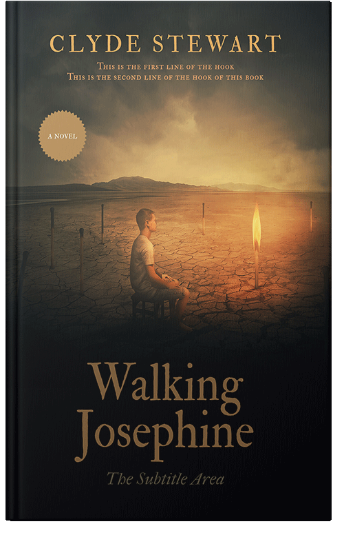 Front view of Premade Surreal Book Cover - Tussock