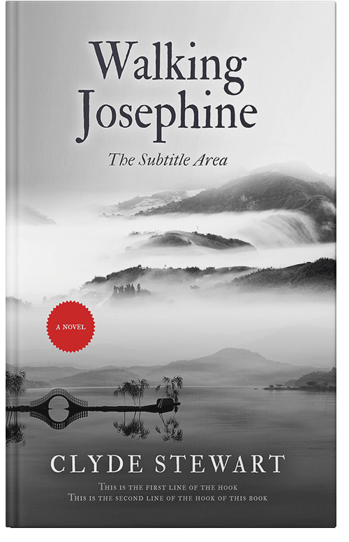 Front view of Premade Abstract Book Cover - Alto