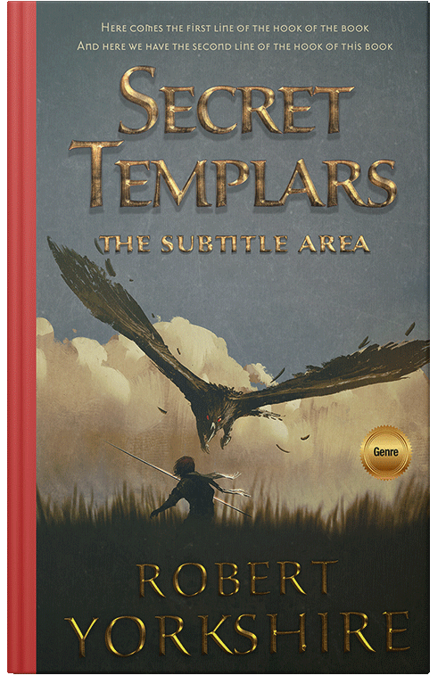 Front view of Premade Fantasy Book Cover - Heavy Metal