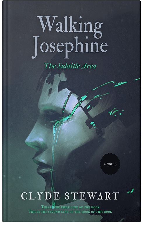 Front view of Premade Science Fiction Book Cover - Ebony Clay