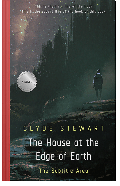 Front view of Premade Mystery & Thriller & Suspense Book Cover - Outer Space