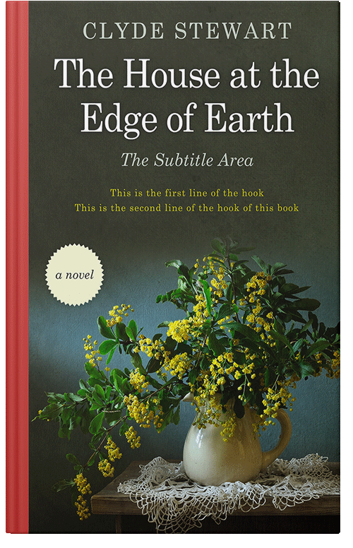 Front view of Premade Abstract Book Cover - Rangitoto