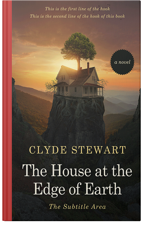 Front view of Premade Surreal Book Cover - Whiskey