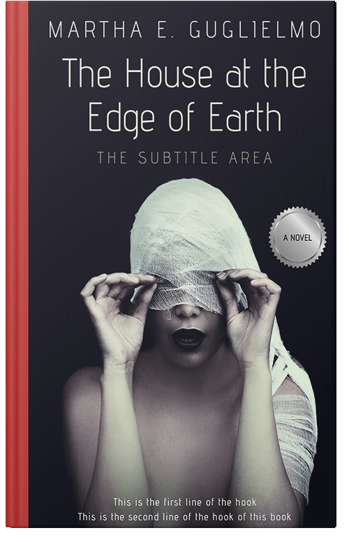 Front view of Premade Horror Book Cover - Steel Gray