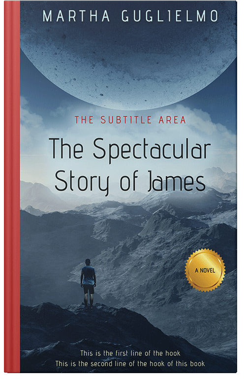 Front view of Premade Science Fiction Book Cover - San Juan